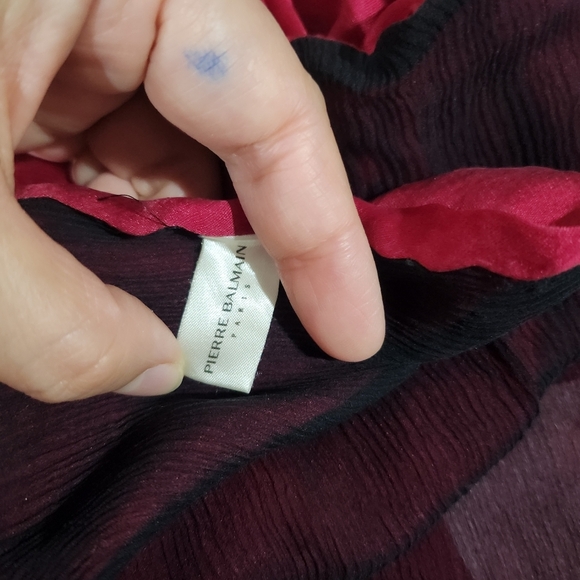 Pierre balmain Paris silk scarf  made in italy - Picture 8 of 15